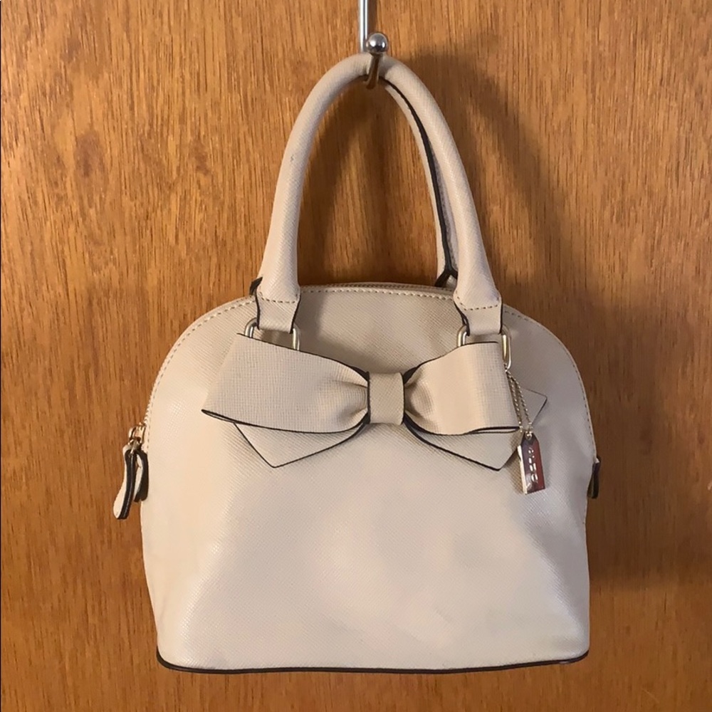 ALDO- Small Cream Crossbody Handbag w/ Bow Detail